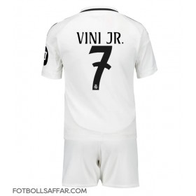 Real Madrid Vinicius Junior #7 Hemmadräkt Barn 2024-25 Kortärmad (+ Korta byxor)